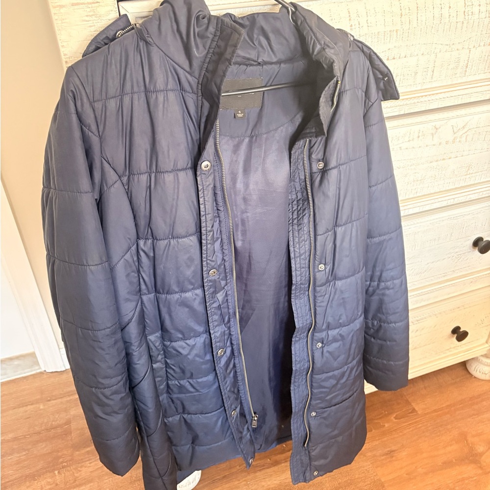 Banana Republic Women's  Dark Blue Puffer Coat